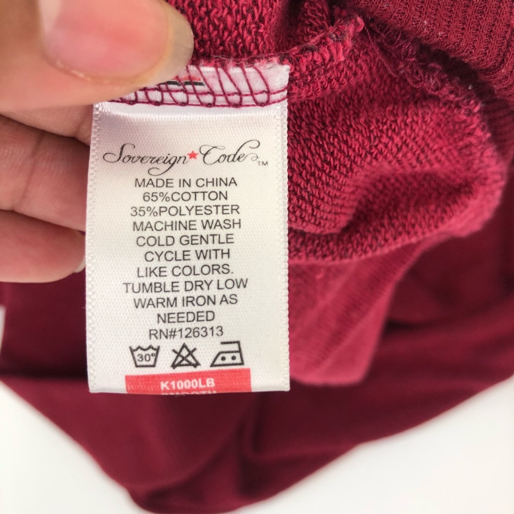 Sovereign Code Maroon Sweatshirt - Picture 2 of 5